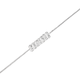 Silver &Silver Plated Crystal Lucky Rings Anklet