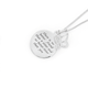 Silver Sisters Disc With Butterfly Charm Message Pendant
