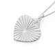 Silver Sunrise Heart Pendant