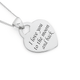 Silver 'To The Moon & Back' Heart Disc Pendant