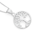 Silver Tree Of Life In Circle Pendant