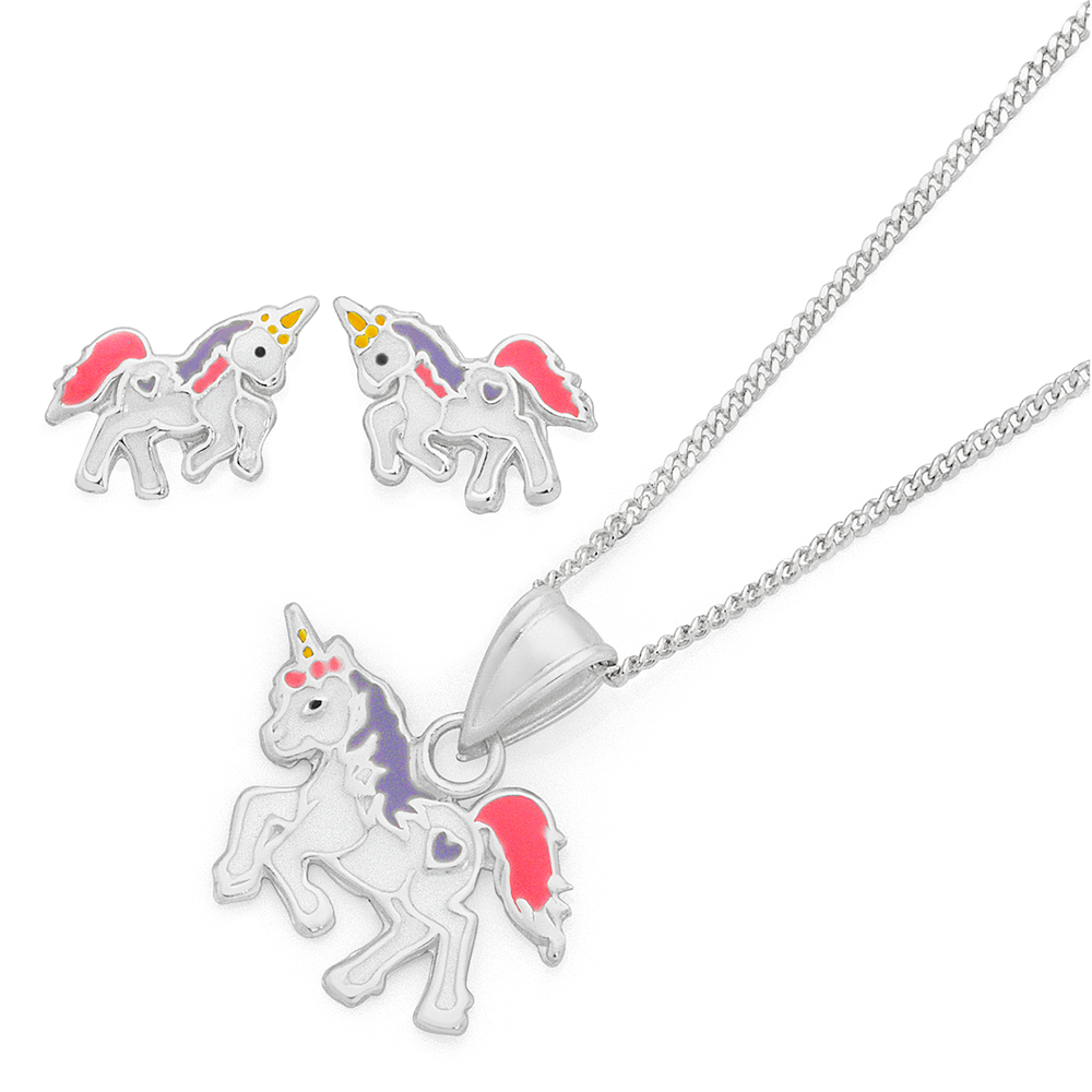 Silver Unicorn Locket Glow in the Dark / Unicorn Necklace / Sterling S –  PAPILLON9