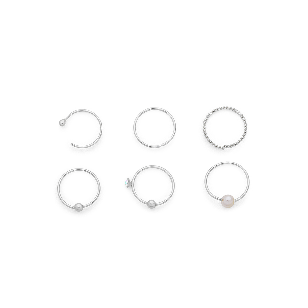 925 Sterling Silver Nose Ring Hoop | 925 Sterling Silver Hoop Earring - Nose  Ring - Aliexpress