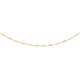 Solid 9ct Two Tone 45cm Singapore Chain