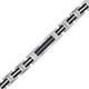 Stainless Steel Black Cable ID Bracelet 23cm