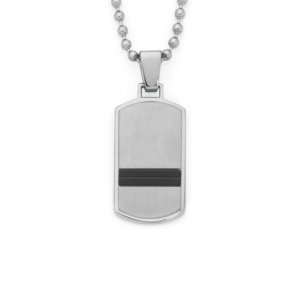 Stainless steel dog tag necklace deals