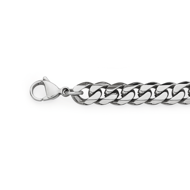Steel 22cm Curb Bracelet