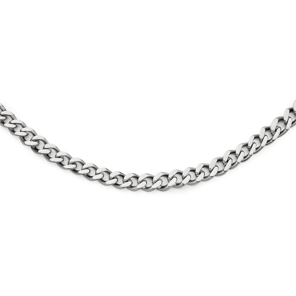 Stainless Steel 55cm Curb Chain Necklaces Goldmark Au