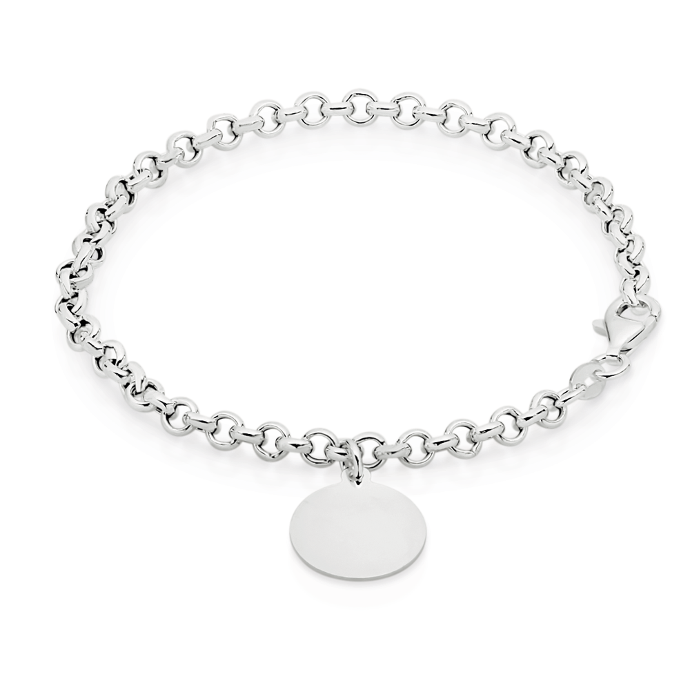 Bracelet with circle discount charm