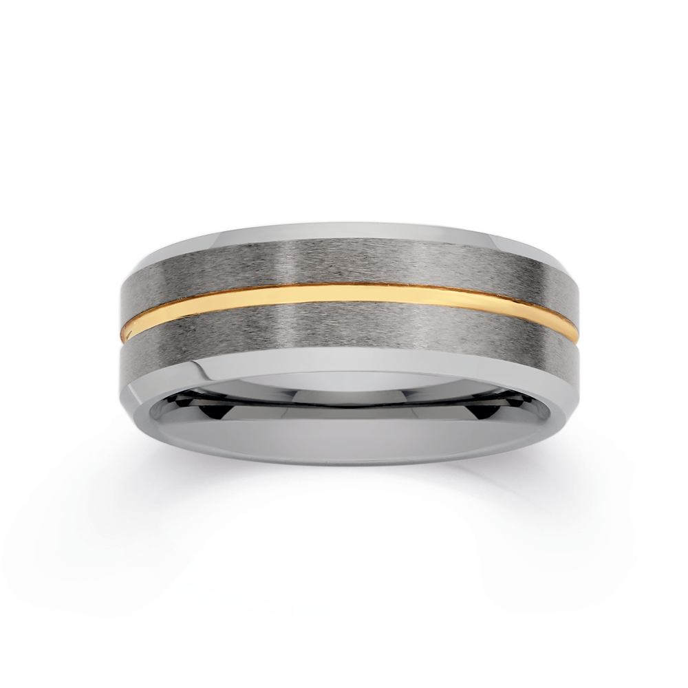Gray sales tungsten ring